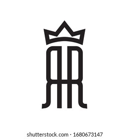 R- und R-Logo mit Krone für die Marke
