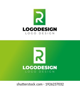 Diseño del logotipo R plantilla de vector de logotipo creativa y mínima