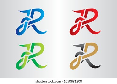R Logo Design with Creative Modern Trendy Typography. Minimalist, Creative, Unique, Modern Logo Design.