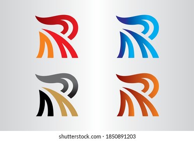 R Logo Design with Creative Modern Trendy Typography. Minimalist, Creative, Unique, Modern Logo Design.