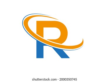 R logo design. Initial Letter R Logo for business and company identity.