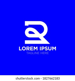 R logo design | R modern logo mark | 