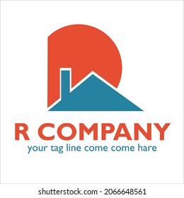 R Logo-Design auf Immobilien und Hypotheken