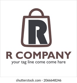 R logo design on Retail theme