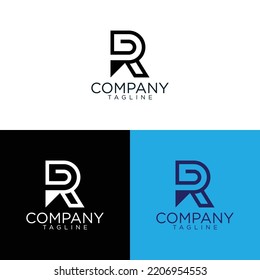r logo design and premium vector templates