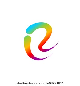 R logo design simple modern template