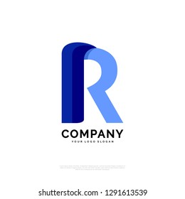 R logo design template. creative sign. Universal vector icon. - Vector