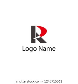 R logo design template elements,Elegant letter,brand name,logo illustration template.vector logo