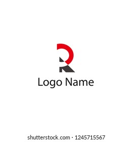 R logo design template elements,Elegant letter,brand name,logo illustration template.vector logo