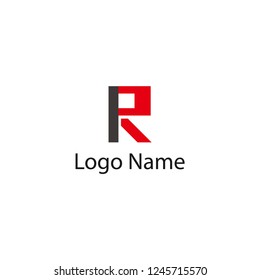 R logo design template elements,Elegant letter,brand name,logo illustration template.vector logo