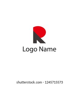 R logo design template elements,Elegant letter,brand name,logo illustration template.vector logo