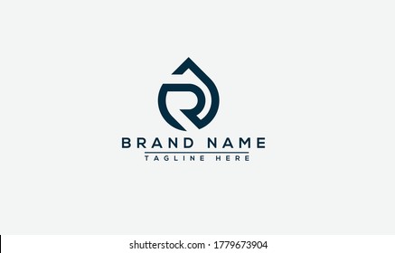 R Logo Design Template Vector Graphic Branding Element.