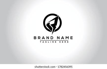 R Logo Design Template Vector Graphic Branding Element.