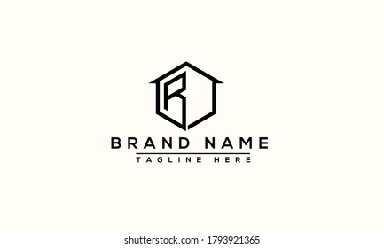 R Logo Design Template Vector Graphic Branding Element.