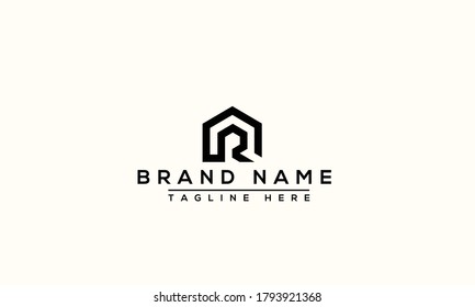 R Logo Design Template Vector Graphic Branding Element.