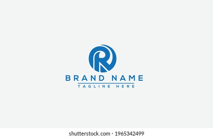 R Logo Design Template Vector Graphic Branding Element.