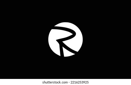 R logo design template vector 