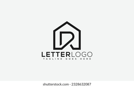 R logo Design Template Vector Graphic Branding Element.