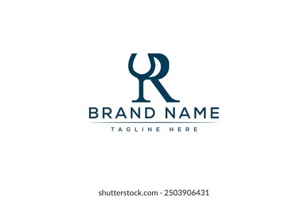 R logo Design Template Vector Graphic Branding Element.