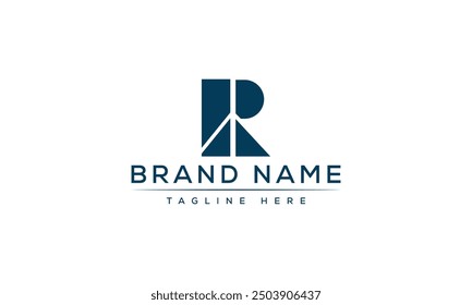 R logo Design Template Vector Graphic Branding Element.