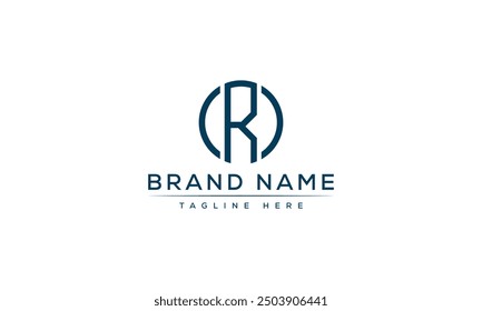 R logo Design Template Vector Graphic Branding Element.