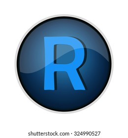 R logo design, vector file