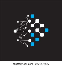 R Logo design vector science