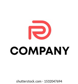 R logo design vector shape 