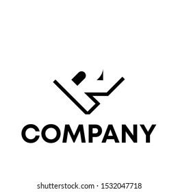 R logo design vector shape 