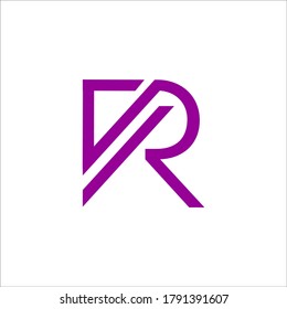 R logo design vector sign