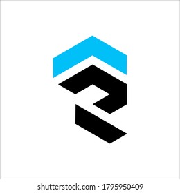R logo design vector sign