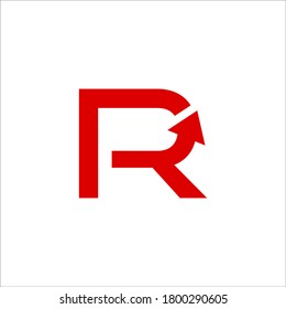 R logo design vector sign