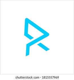 R logo design vector sign