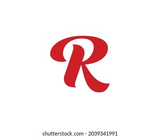 R logo design vector template