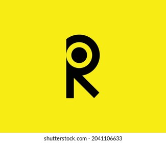 R logo design vector template