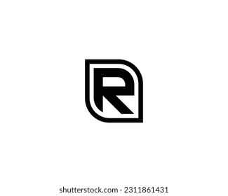 R logo design vector template