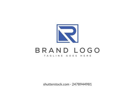 R logo design vector template design for brand