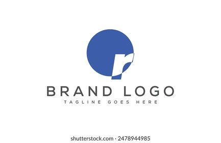 R logo design vector template design for brand