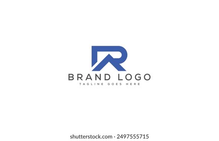 R logo design vector template design for brand