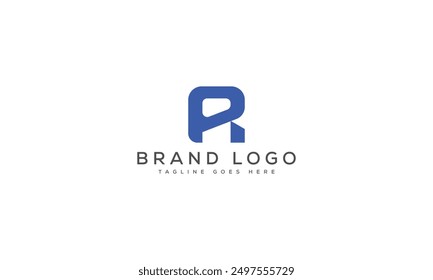 R logo design vector template design for brand