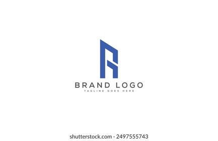 R logo design vector template design for brand