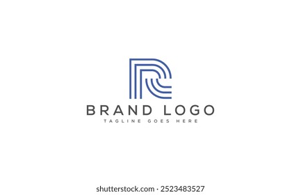 R logo design vector template design for brand