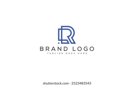 R design de logotipo design de modelo de vetor para marca