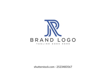 R design de logotipo design de modelo de vetor para marca