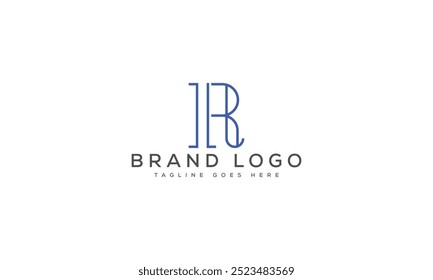 R logo design vector template design for brand