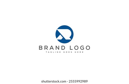 R logo design vector template design for brand