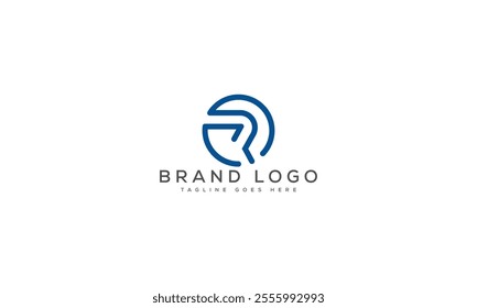 R logo design vector template design for brand