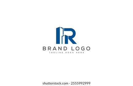 R logo design vector template design for brand