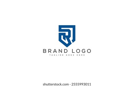 R logo design vector template design for brand