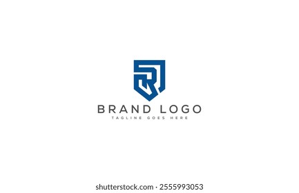 R logo design vector template design for brand